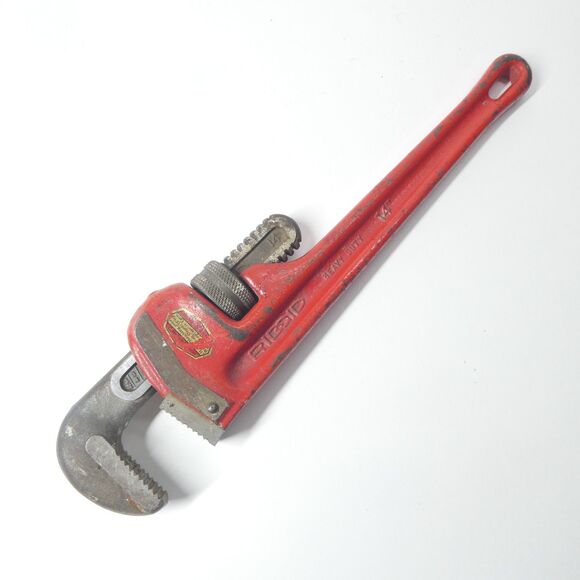Ridgid 14" Heavy Duty Pipe Wrench Adjustable Tool - Picture 1 of 6